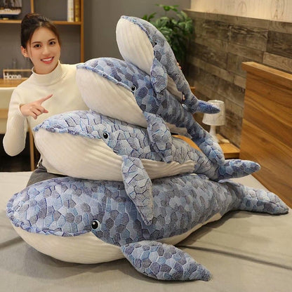 Big Soft Whale Stuffed Toy
