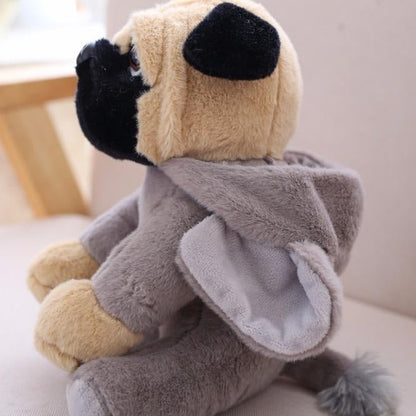 Adorable Plush Pug Toy Set