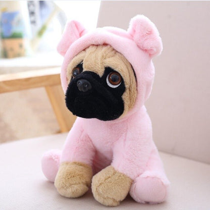 Adorable Pug Plush Toy Set