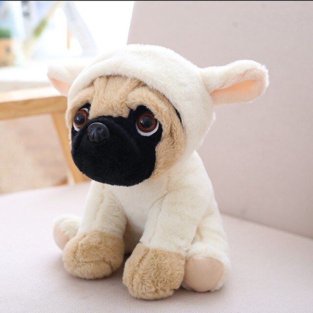 Adorable Plush Pug Toy Set