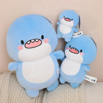Adorable Navy Blue Plush Shark Toy - Luxicro