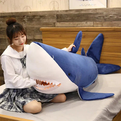 Large Plush Great White Shark Toy - Luxicro