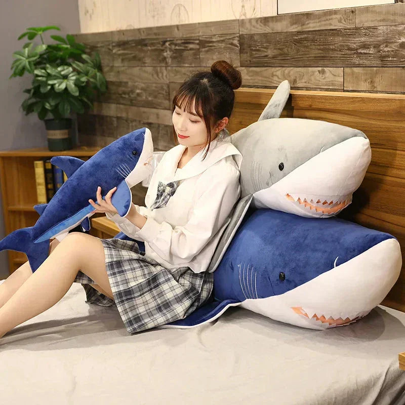 Large Plush Great White Shark Toy