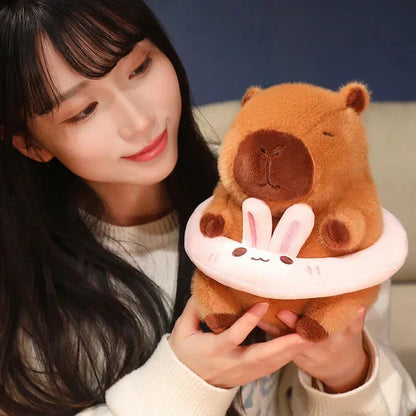 Adorable Plush Rodent Toy with Pool Float