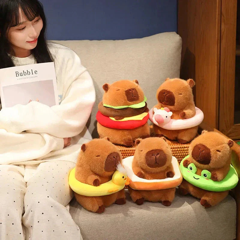 Adorable Plush Rodent Toy with Pool Float