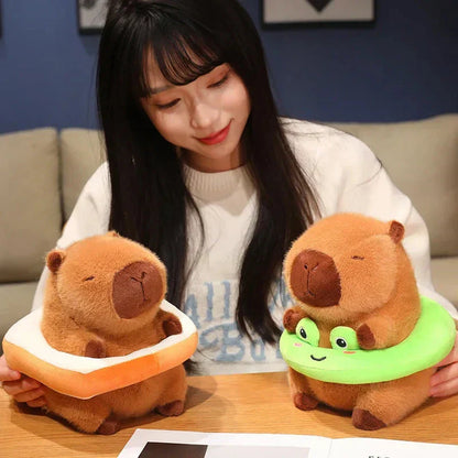Adorable Plush Rodent Toy with Pool Float
