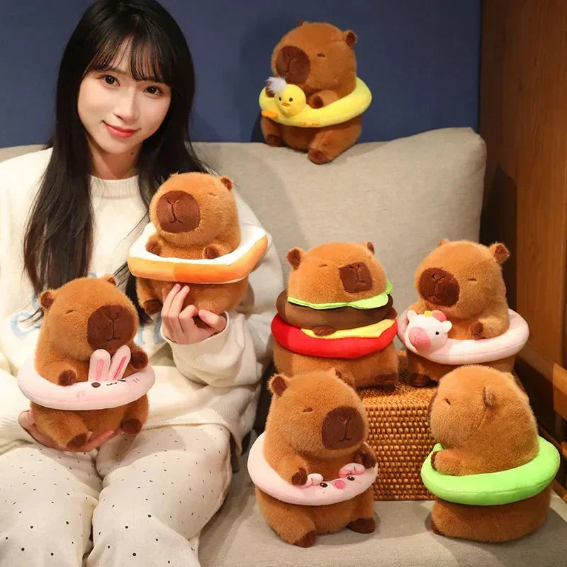 Adorable Plush Rodent Toy with Pool Float