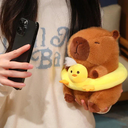 Adorable Plush Rodent Toy with Pool Float