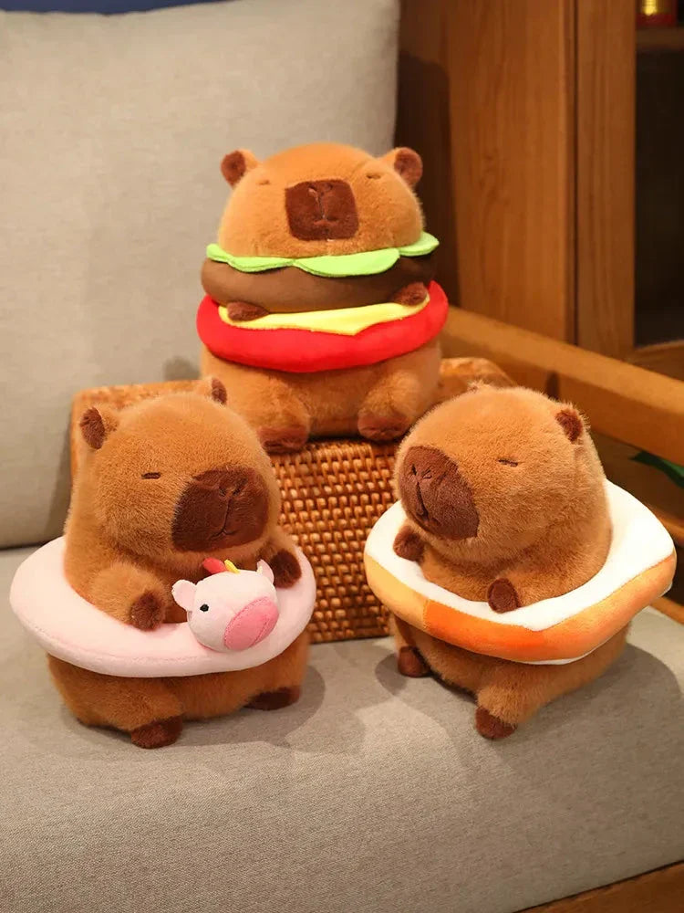 Adorable Plush Rodent Toy with Pool Float