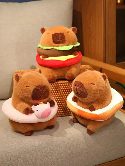 Adorable Plush Rodent Toy with Pool Float