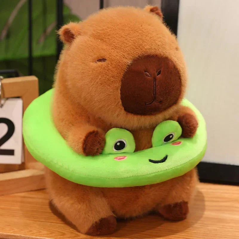 Adorable Plush Rodent Toy with Pool Float
