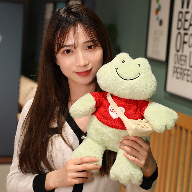 Cuddly Happy Frog Stuffed Toy Set
