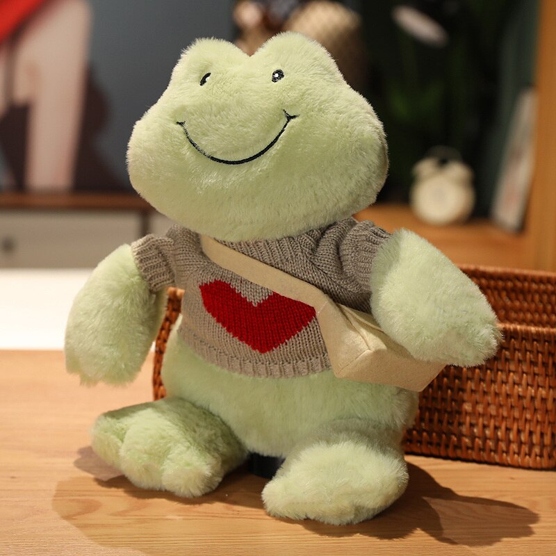 Cuddly Happy Frog Stuffed Toy Set