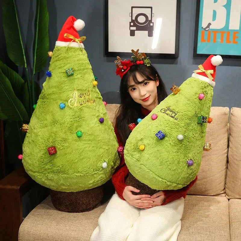 Soft Holiday Christmas Tree Cushion