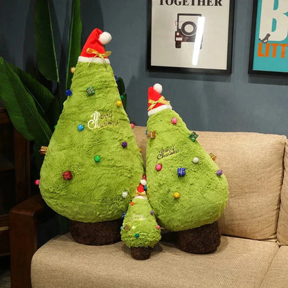 Soft Holiday Christmas Tree Cushion