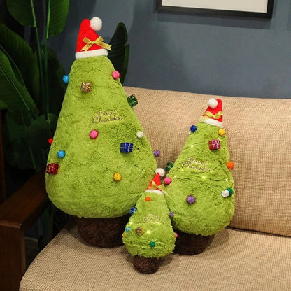 Soft Holiday Christmas Tree Cushion