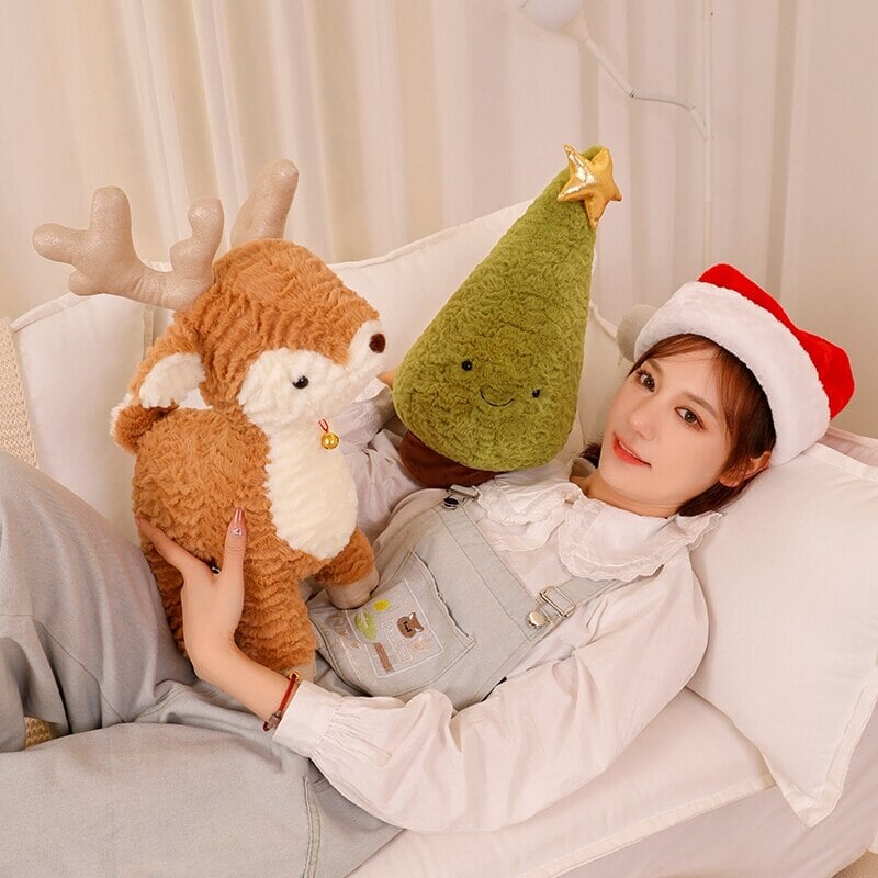 Cuddly Holiday Reindeer Plush Toy