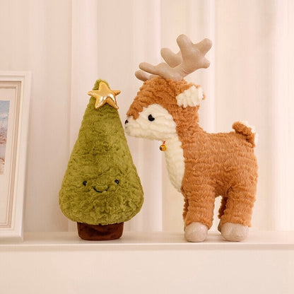 Cuddly Holiday Reindeer Plush Toy