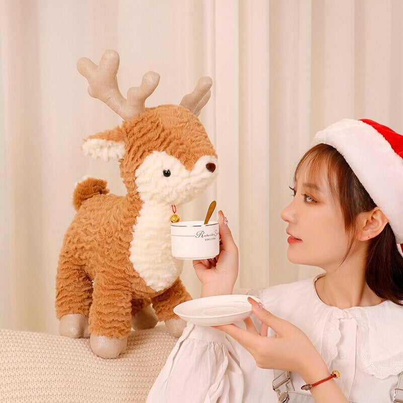 Cuddly Holiday Reindeer Plush Toy