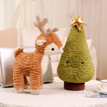 Cuddly Holiday Reindeer Plush Toy