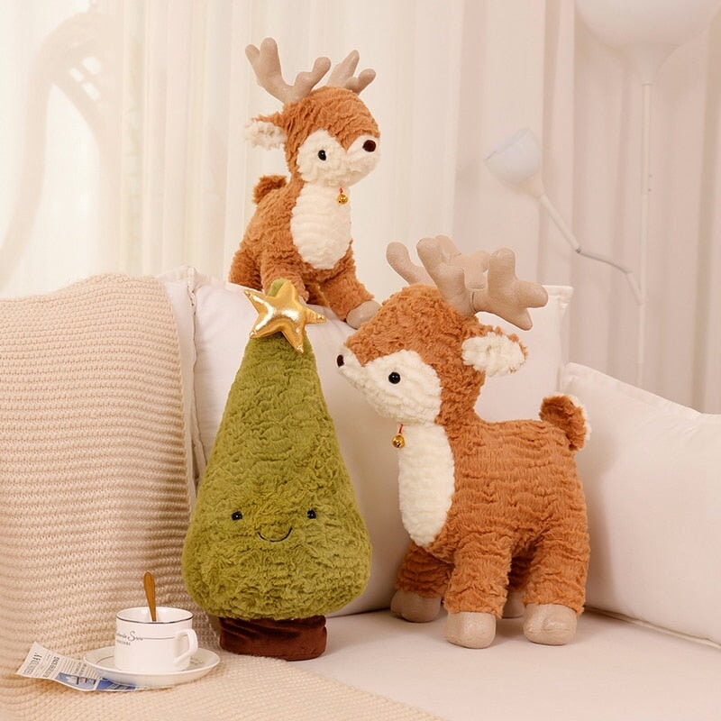 Cuddly Holiday Reindeer Plush Toy