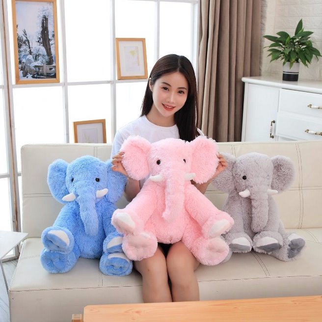 Adorable Soft Toy Elephant Figurines