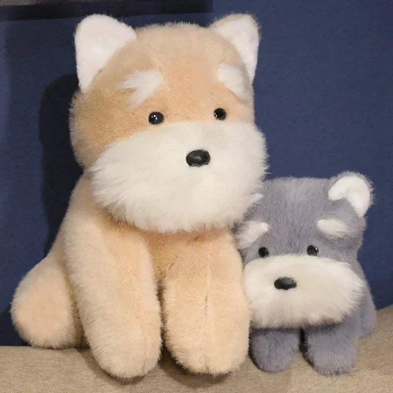 Adorable Plush Beige Dog Stuffed Animal - Luxicro