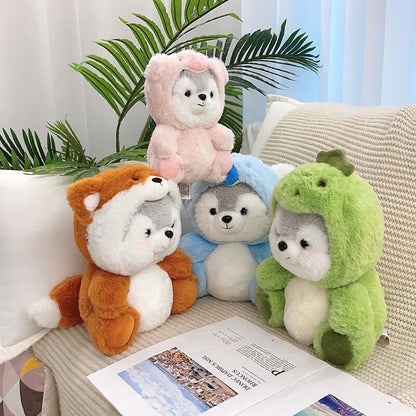 Cuddly Husky Stuffed Animal Friends