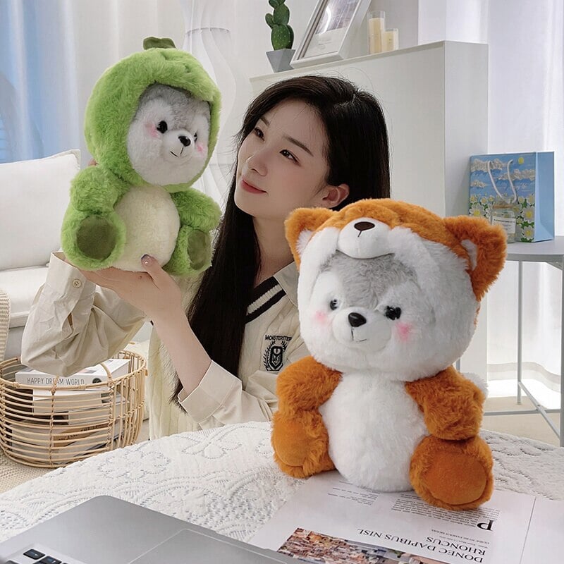 Cuddly Husky Stuffed Animal Friends