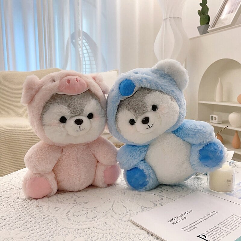 Cuddly Husky Stuffed Animal Friends