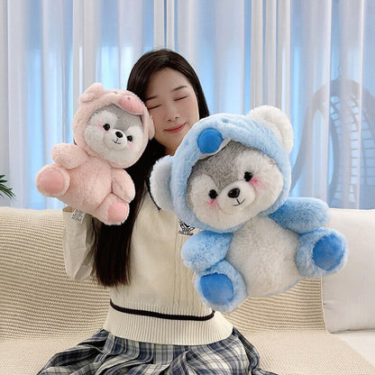 Cuddly Husky Stuffed Animal Friends