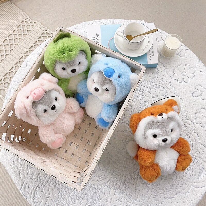 Cuddly Husky Stuffed Animal Friends