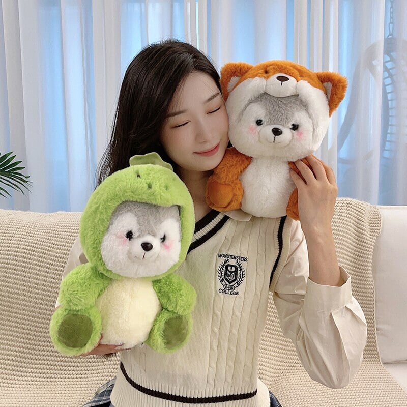 Cuddly Husky Stuffed Animal Friends