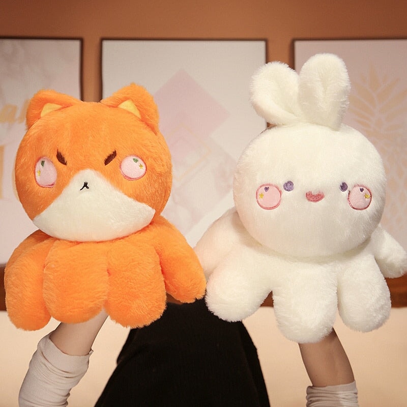 Cuddly Plush Toys Fox Cat Bear Friends - Luxicro
