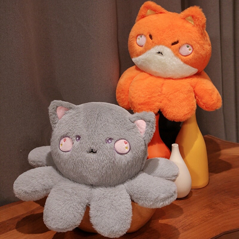 Cuddly Plush Toys Fox Cat Bear Friends