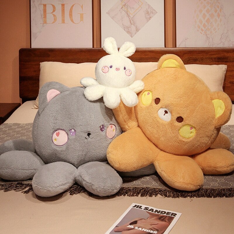 Cuddly Plush Toys Fox Cat Bear Friends