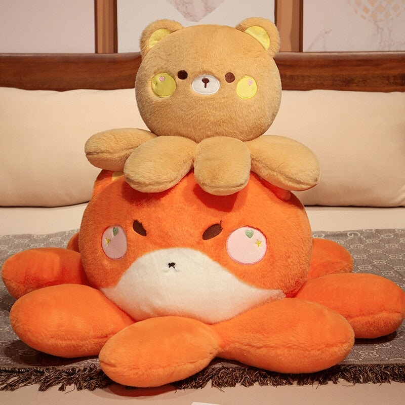 Cuddly Plush Toys Fox Cat Bear Friends