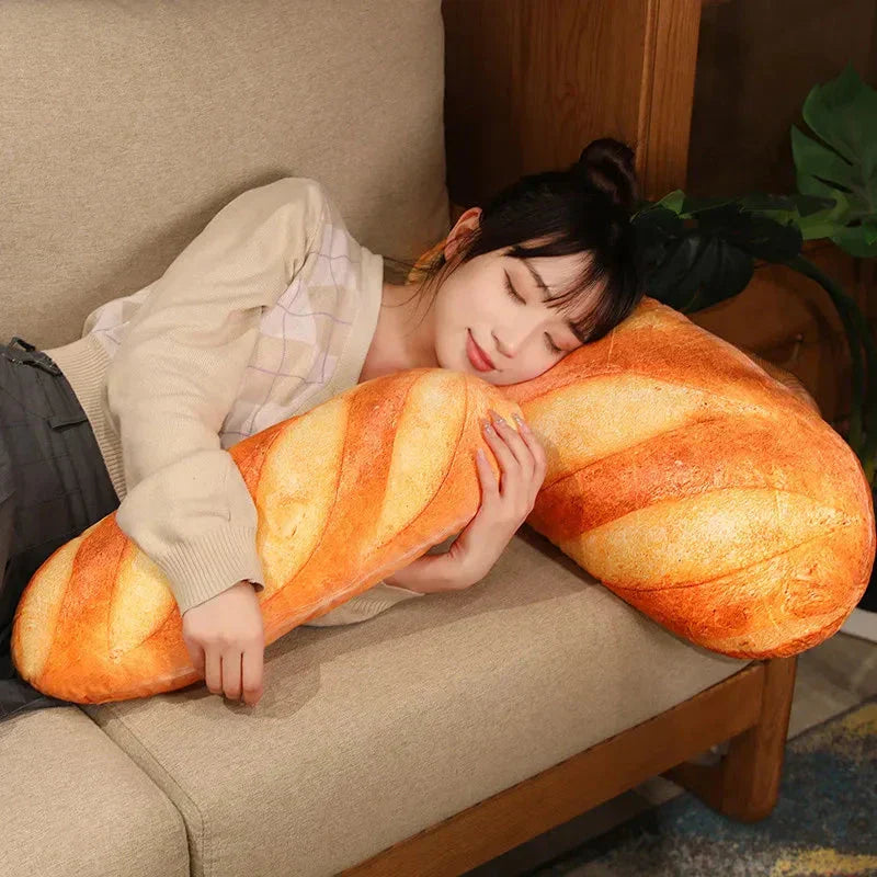 Adorable Mini Bread Shaped Plush Toy