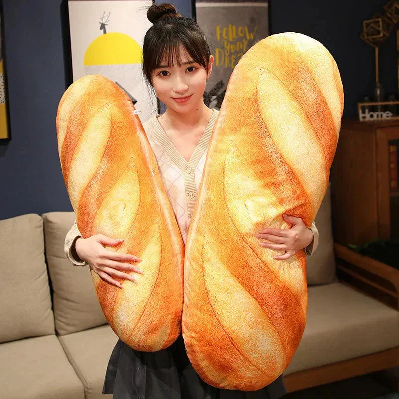 Adorable Mini Bread Shaped Plush Toy