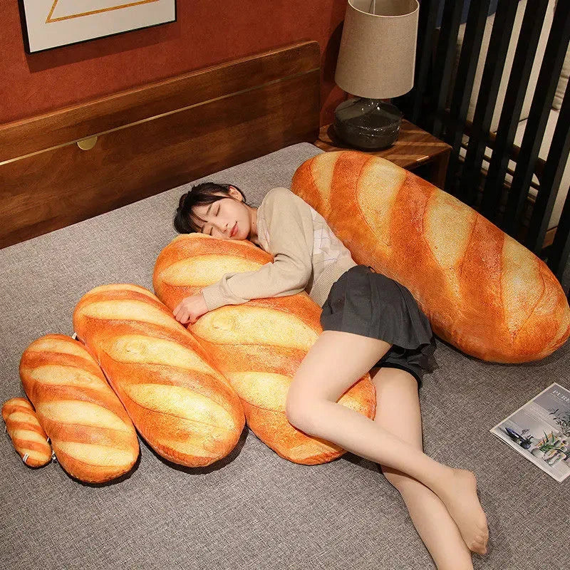 Adorable Mini Bread Shaped Plush Toy