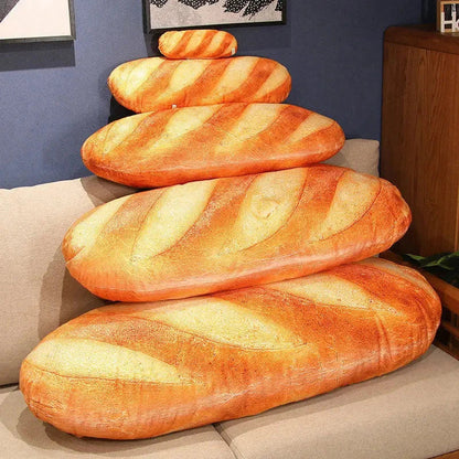 Adorable Mini Bread Shaped Plush Toy