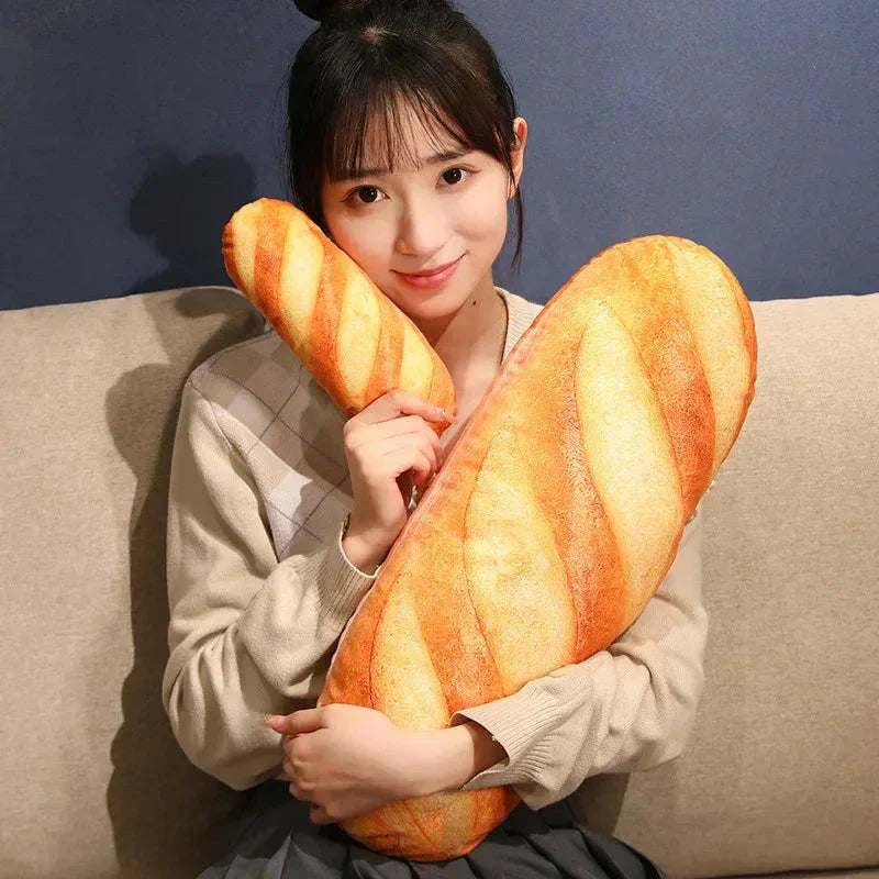Adorable Mini Bread Shaped Plush Toy