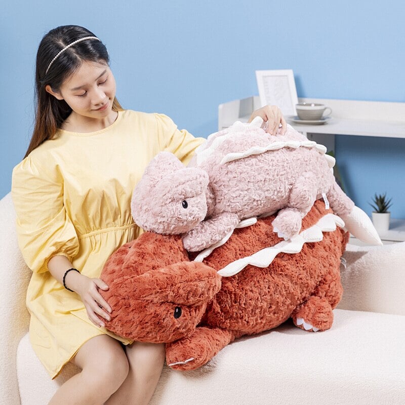 Cute Plush Pink Reptile Toys