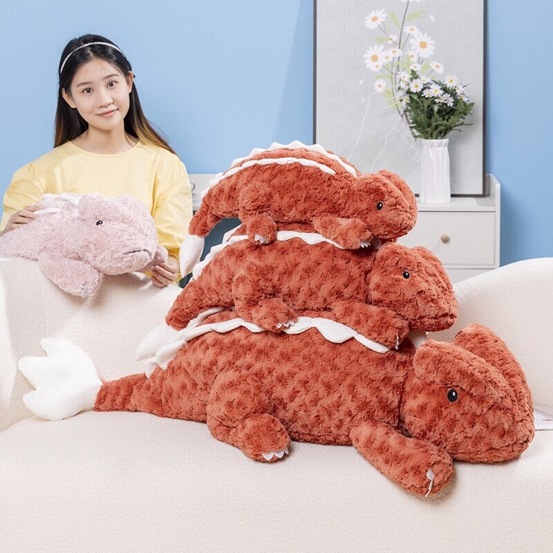 Cute Plush Pink Lizard Toys - Luxicro