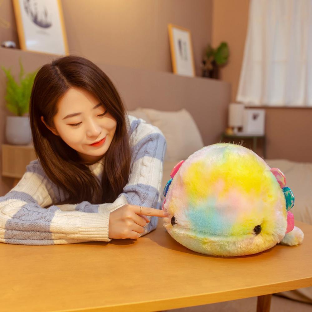 Fluffy Cosmic Axolotl Plush