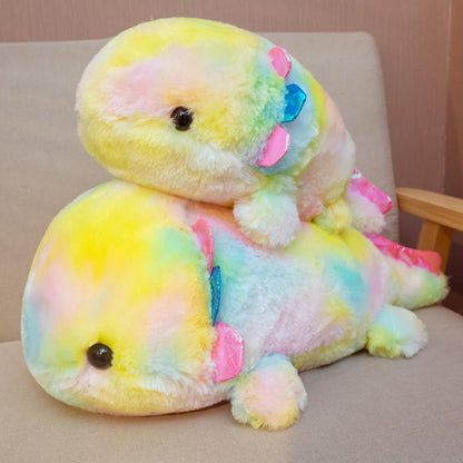 Fluffy Cosmic Axolotl Plush
