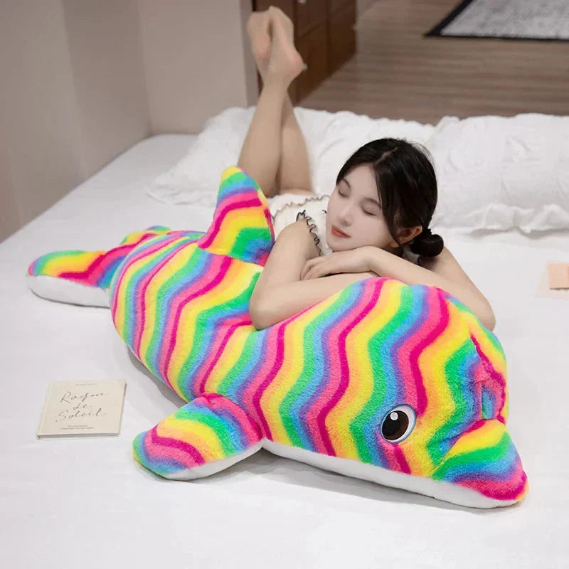 Vibrant Ocean Dolphin Plush Toy - Luxicro