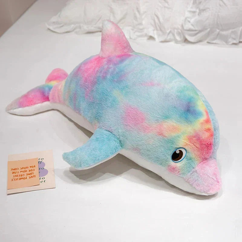 Vibrant Ocean Dolphin Plush Toy