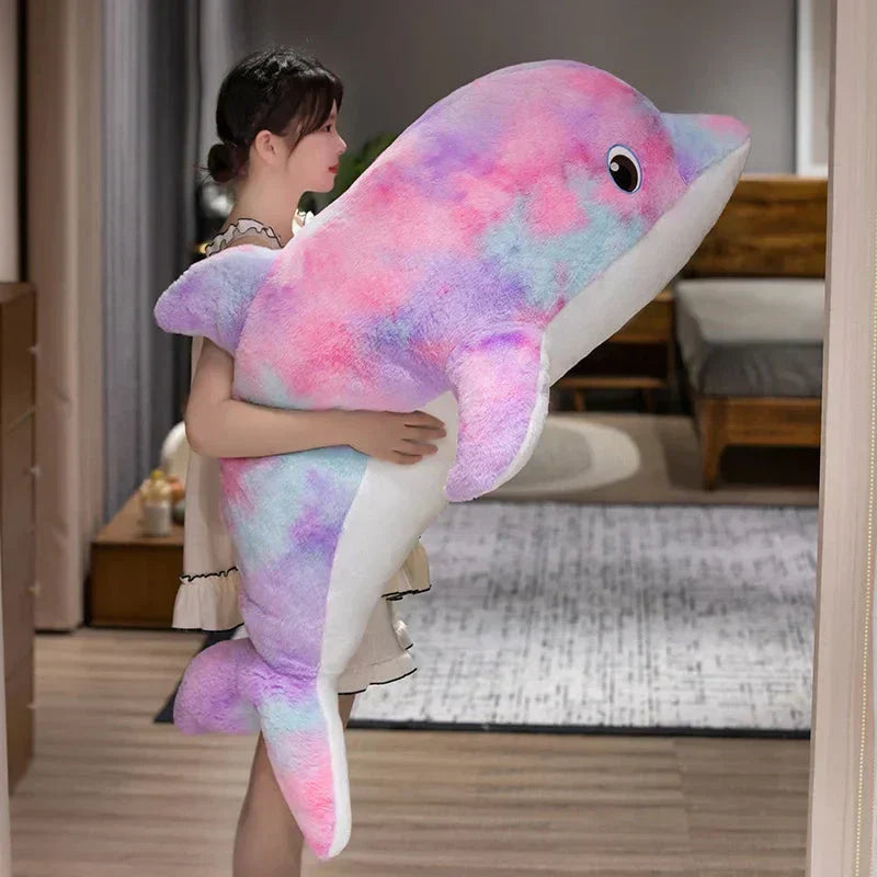 Vibrant Ocean Dolphin Plush Toy