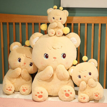 Cute Bee Brown Teddy Bear Plush Toy